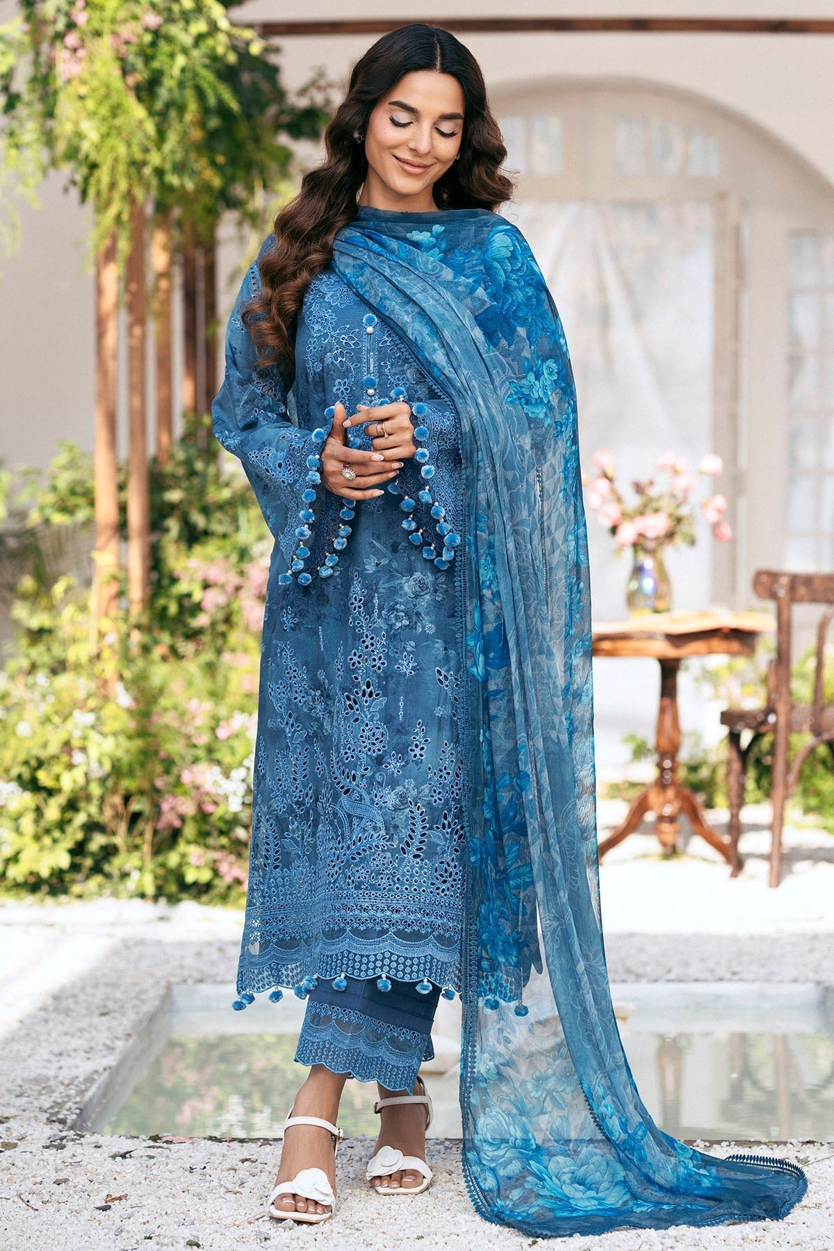 Motifz | Premium Lawn 25 | 5434-LILLY L Blue Lawn