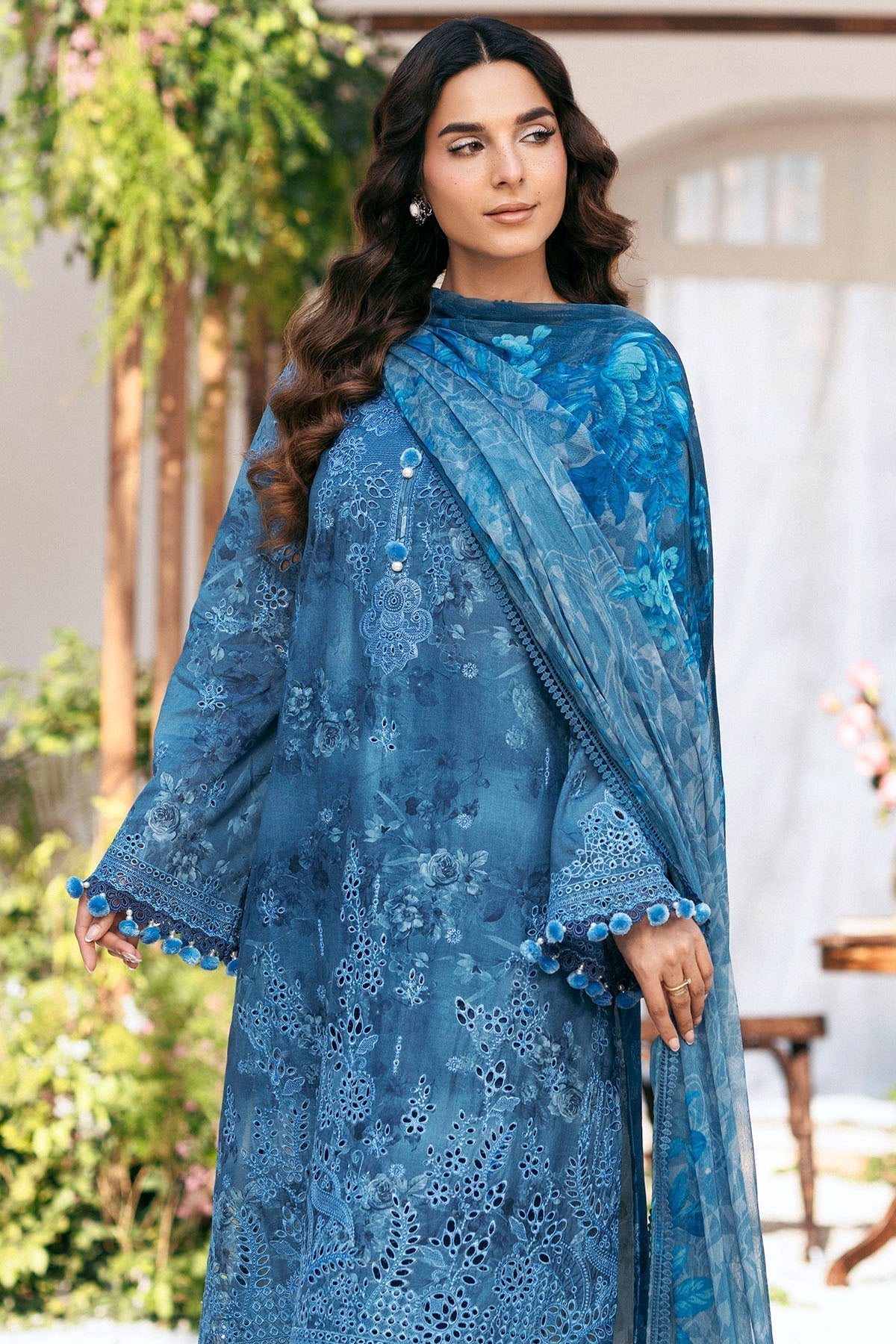 Motifz | Premium Lawn 25 | 5434-LILLY M Blue Lawn