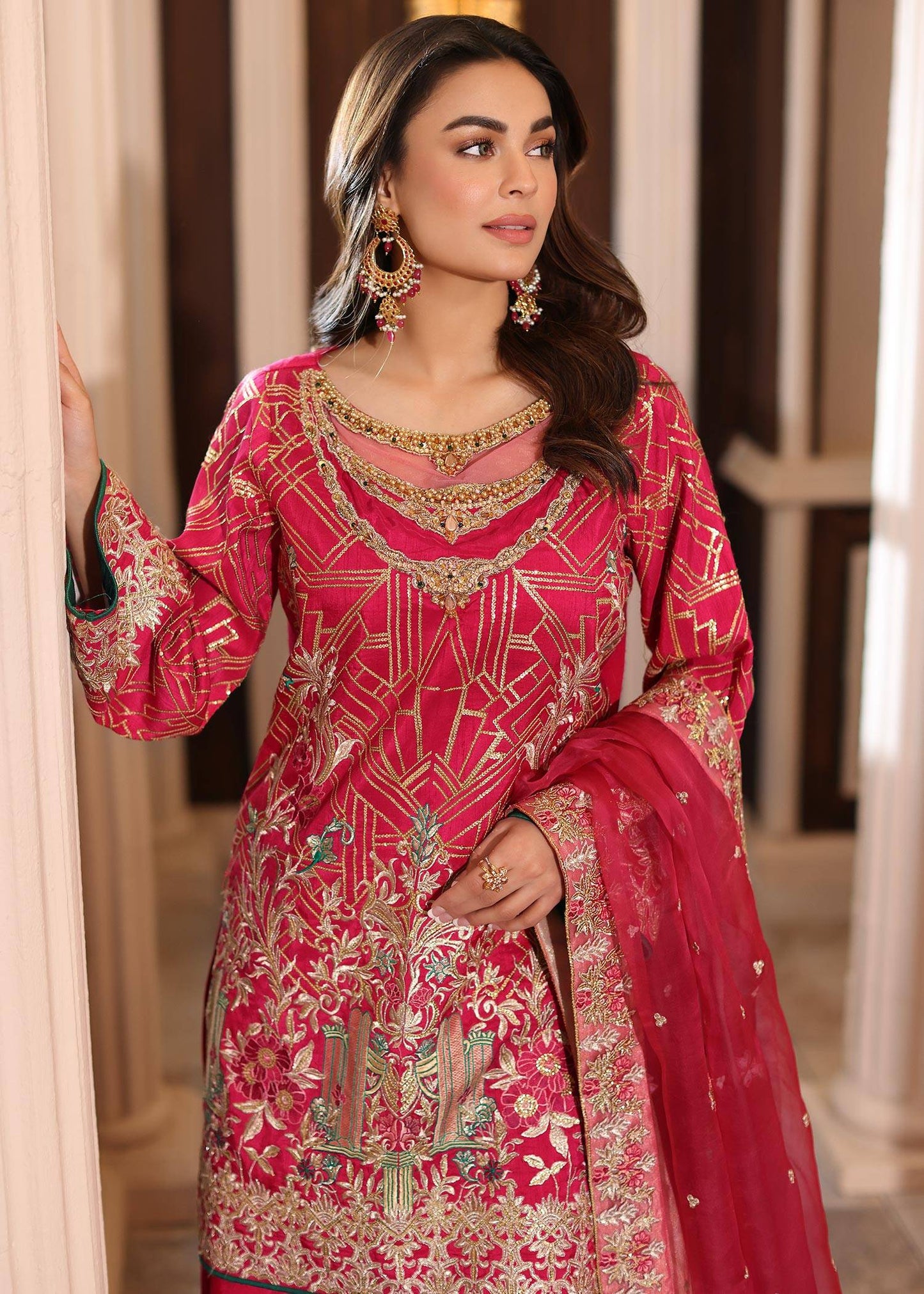 Waqas Shah | Meh-E-Nur | TOPAZ - Pakistani Designer Dress - by Waqas Shah | Type: Bridal - 100% Original at Saira Sultan