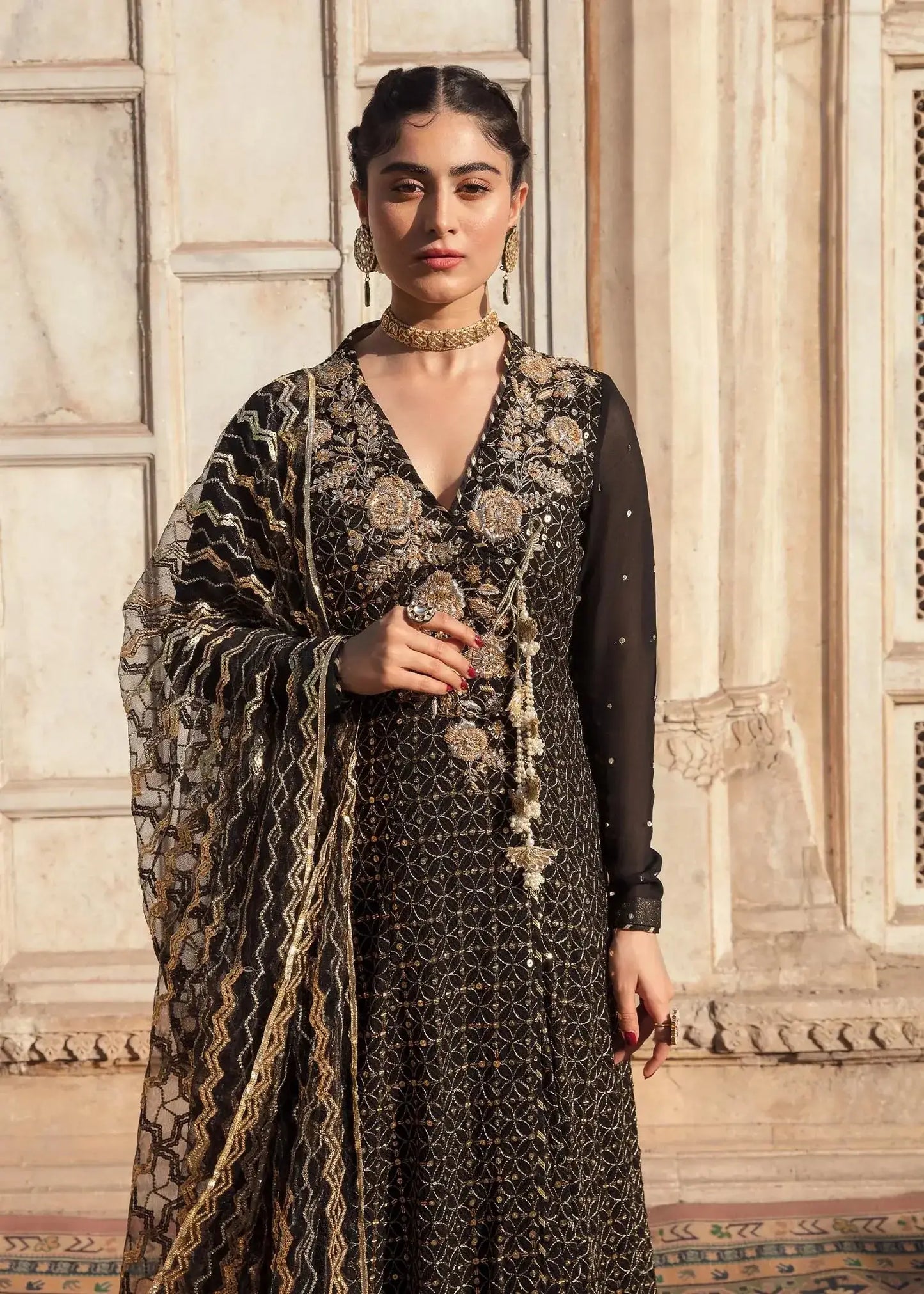 Mahum Asad | Gul Posh Luxury Formals 23 | Chiraagh - Pakistani Designer Dress - by Mahum Asad | Type: Formal - 100% Original at Saira Sultan