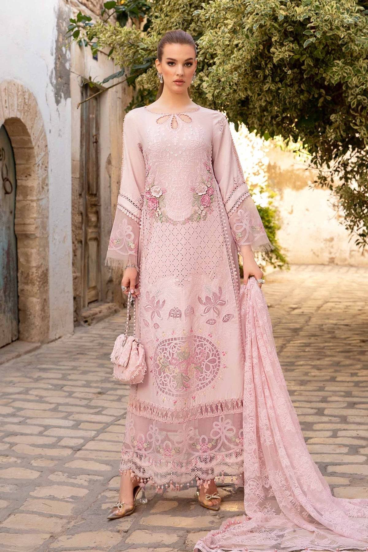 Maria B | Voyage a' Luxe Lawn | D-2411-A - Pakistani Designer Dress - by Maria B | Type: Luxury - 100% Original at Saira Sultan