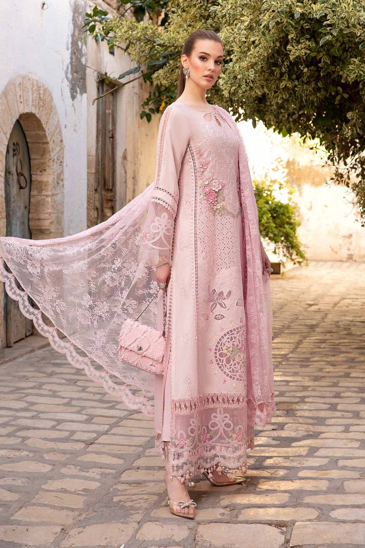 Maria B | Voyage a' Luxe Lawn | D-2411-A - Pakistani Designer Dress - by Maria B | Type: Luxury - 100% Original at Saira Sultan