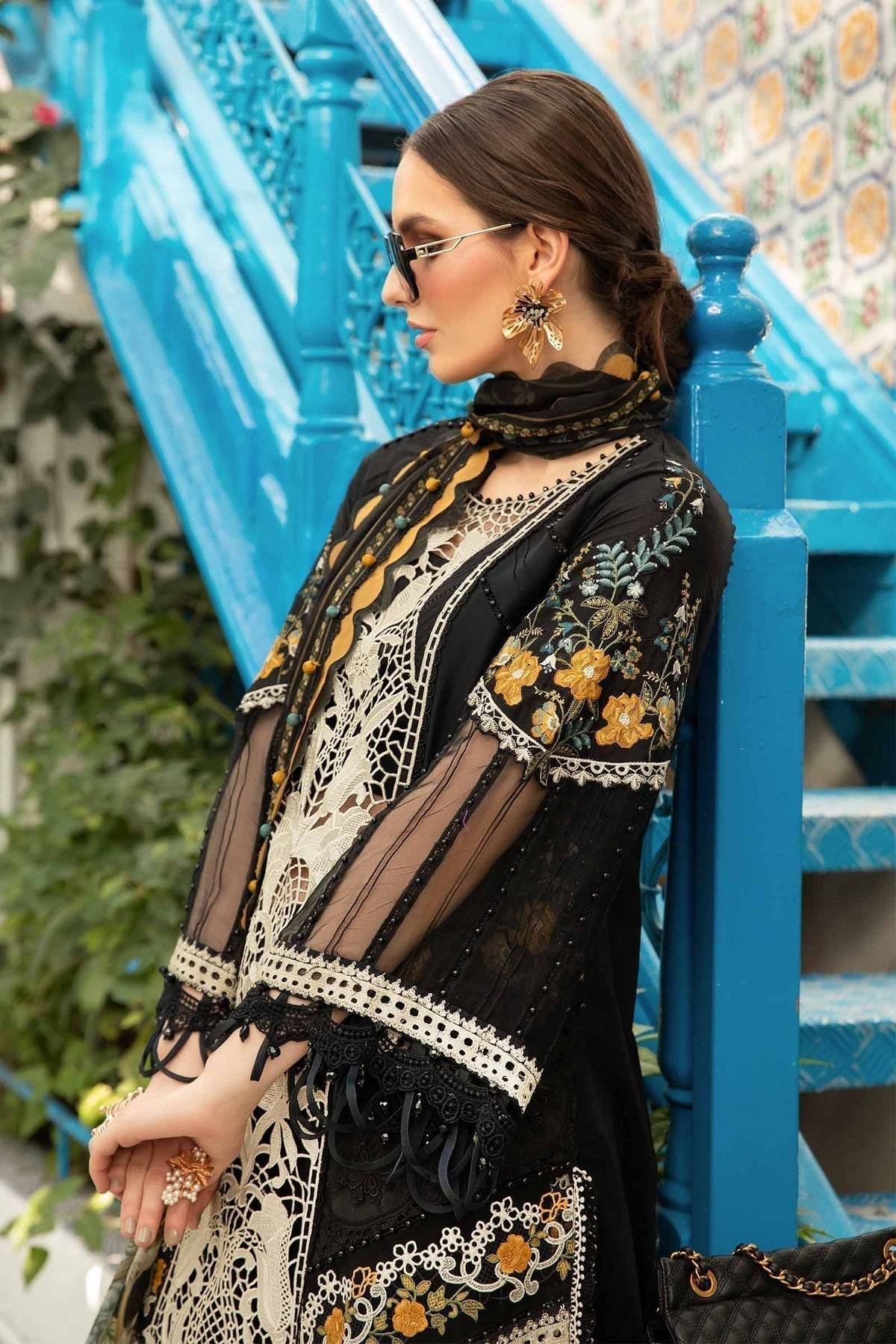 Maria B | Voyage a' Luxe Lawn | D-2415-B - Pakistani Designer Dress - by Maria B | Type: Luxury - 100% Original at Saira Sultan