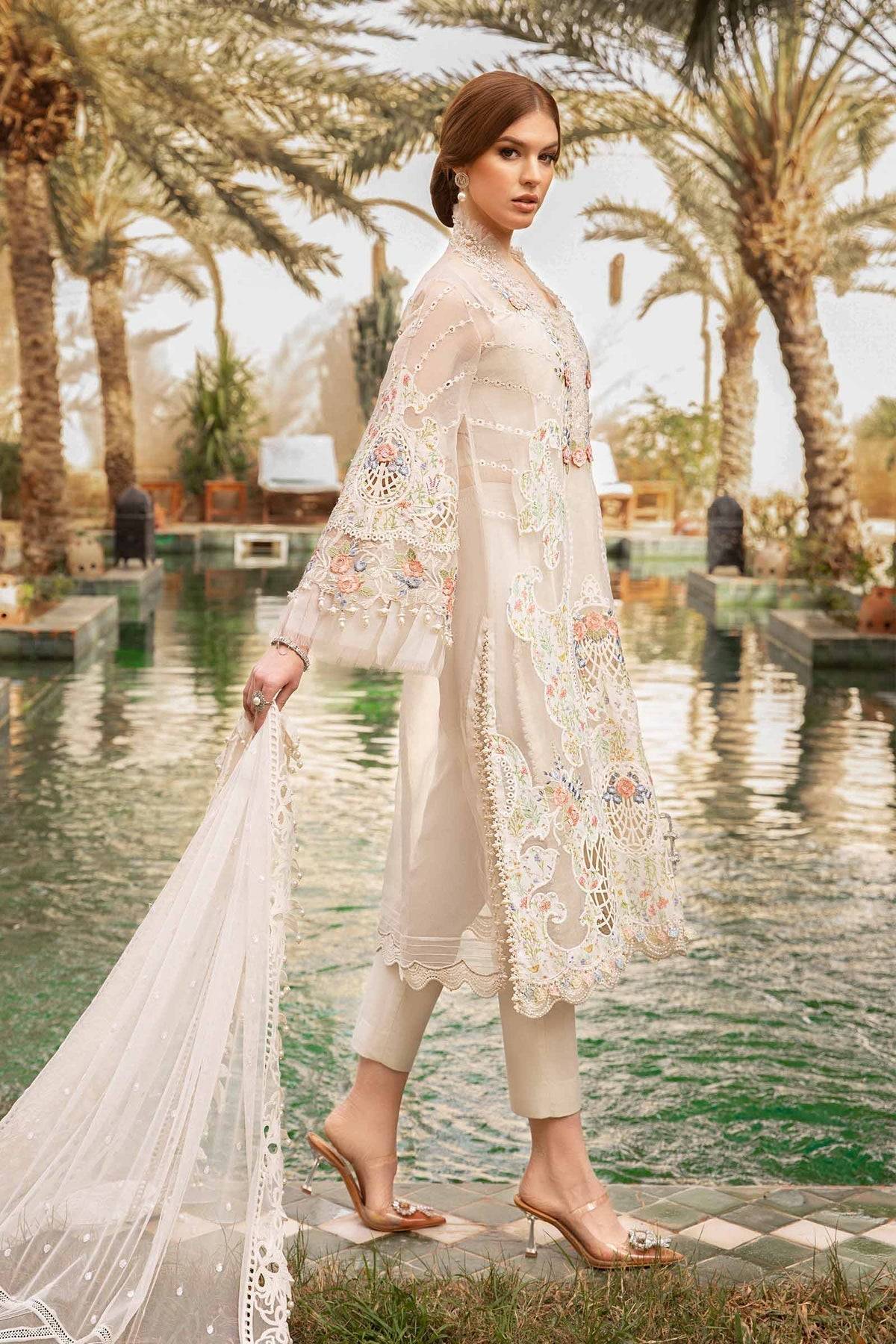 Maria B | Voyage a' Luxe Lawn | D-2405-A - Pakistani Designer Dress - by Maria B | Type: Luxury - 100% Original at Saira Sultan
