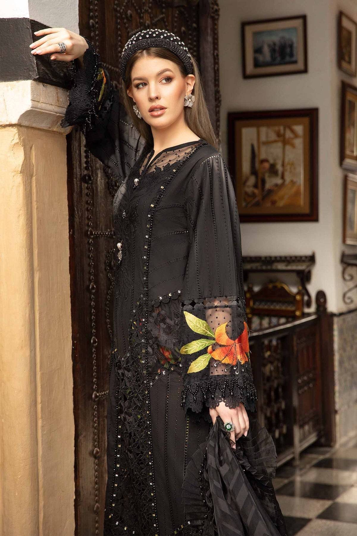 Maria B | Voyage a' Luxe Lawn | D-2408-B - Pakistani Designer Dress - by Maria B | Type: Luxury - 100% Original at Saira Sultan
