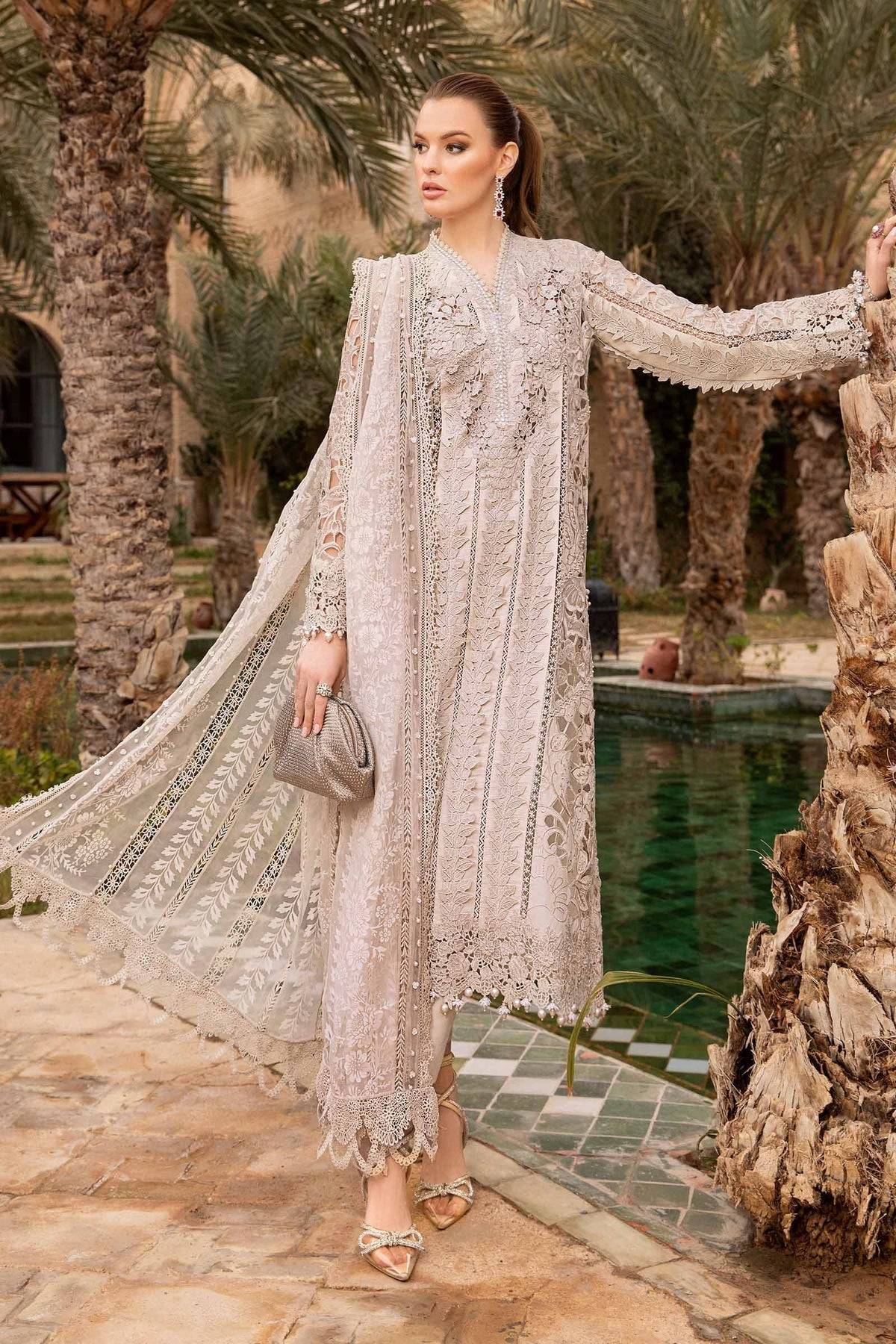 Maria B | Voyage a' Luxe Lawn | D-2409-A - Pakistani Designer Dress - by Maria B | Type: Luxury - 100% Original at Saira Sultan