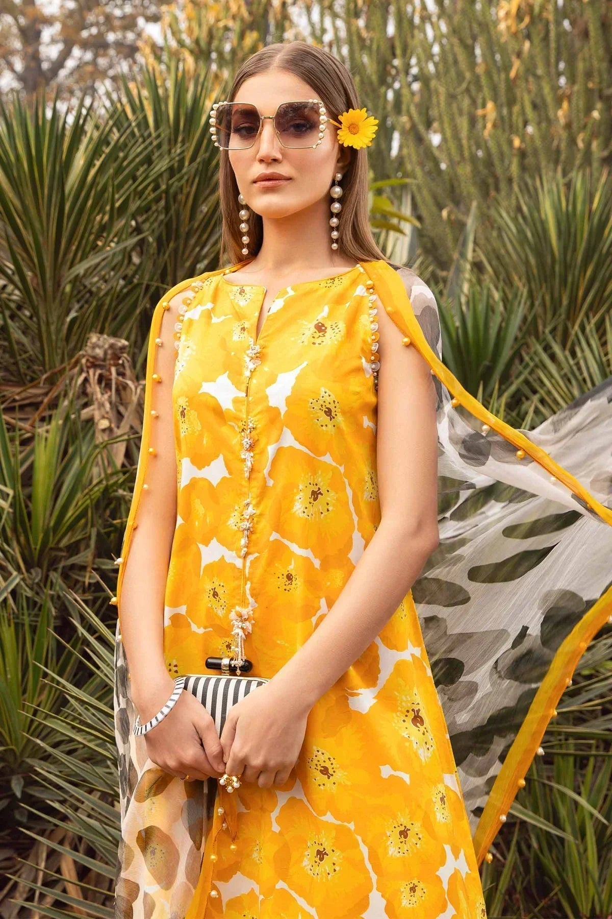 Maria B | M Prints Spring 24 | MPT-2112-B - Pakistani Designer Dress - by Maria B | Type: Luxury - 100% Original at Saira Sultan