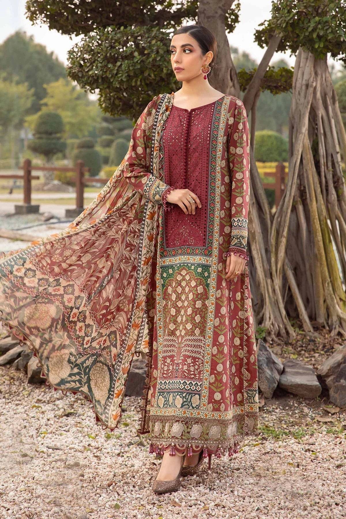 Maria B | M Prints Spring 24 | MPT-2114-B - Pakistani Designer Dress - by Maria B | Type: Luxury - 100% Original at Saira Sultan