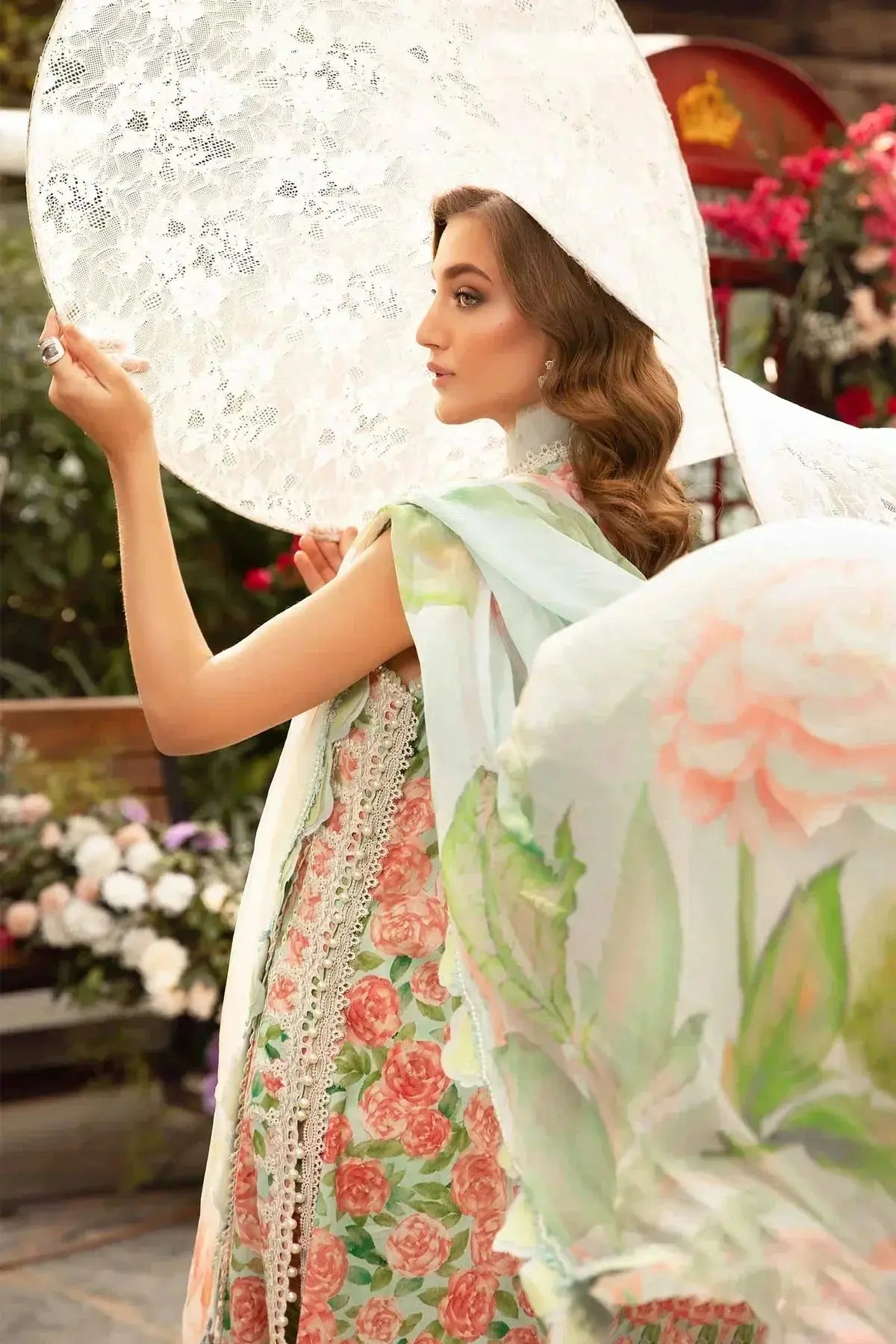 Maria B | M Prints Spring 24 | MPT-2106-A - Pakistani Designer Dress - by Maria B | Type: Luxury - 100% Original at Saira Sultan