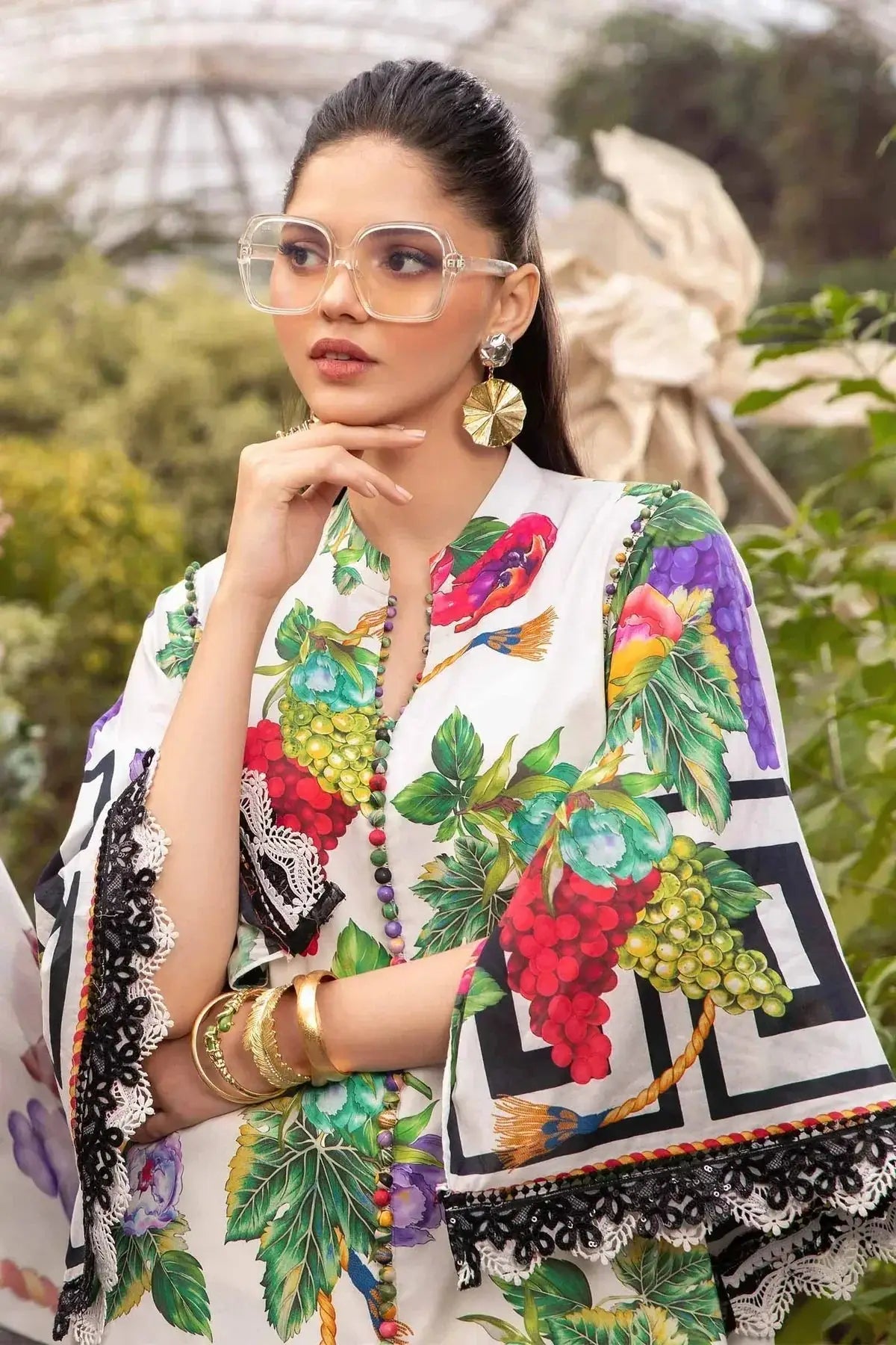 Maria B | M Prints Spring 24 | MPT-2108-A - Pakistani Designer Dress - by Maria B | Type: Luxury - 100% Original at Saira Sultan