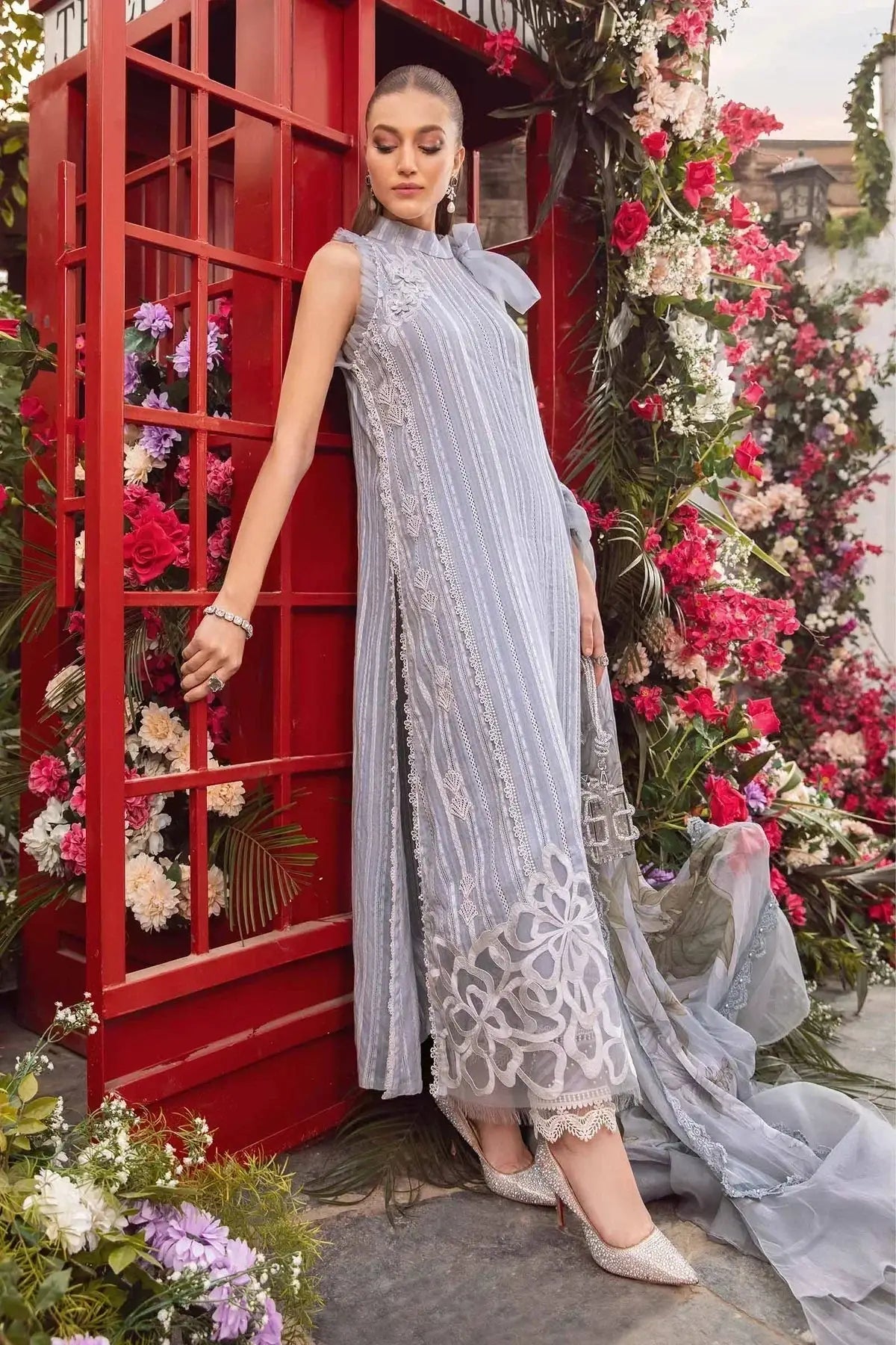 Maria B | M Prints Spring 24 | MPT-2109-A - Pakistani Designer Dress - by Maria B | Type: Luxury - 100% Original at Saira Sultan