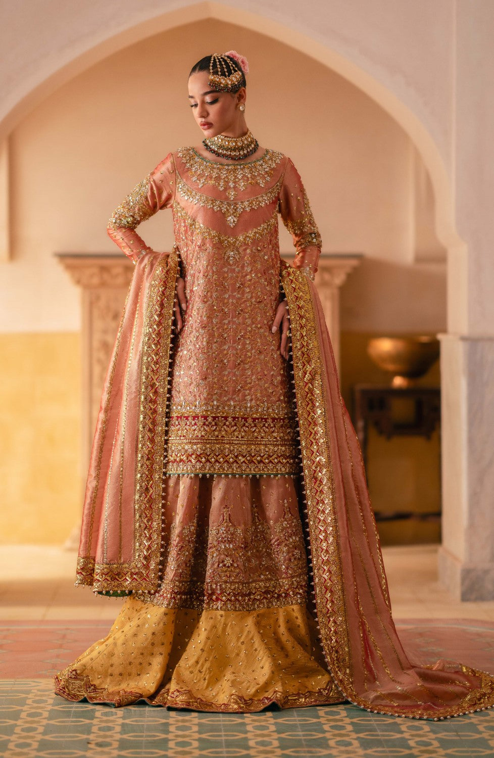 Maryum N Maria | Gul Posh Wedding Formals | ZUMANI BEGUM - MS40068 - Pakistani Designer Dress - by Maryum N Maria | Type: Ladies Clothes - 100% Original at Saira Sultan