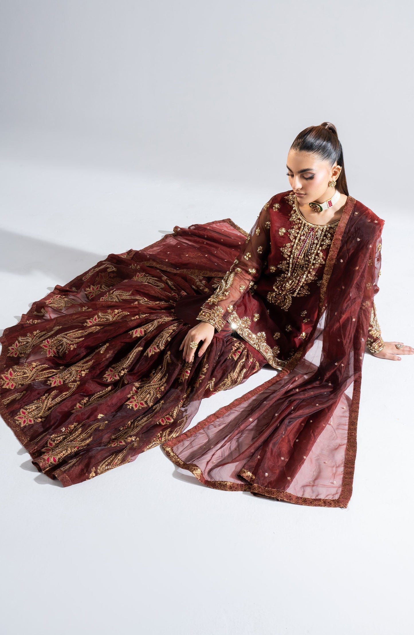 Maryum N Maria | Riwayat Wedding Formals | EROMI - MW24-553 - Pakistani Designer Dress - by Maryum N Maria | Type: Ladies Clothes - 100% Original at Saira Sultan