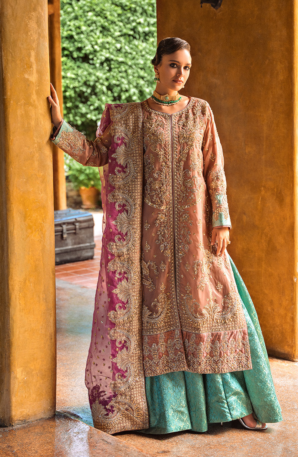 Maryum N Maria | Riwayat Wedding Formals | HINNI - MW24-558 - Pakistani Designer Dress - by Maryum N Maria | Type: Ladies Clothes - 100% Original at Saira Sultan