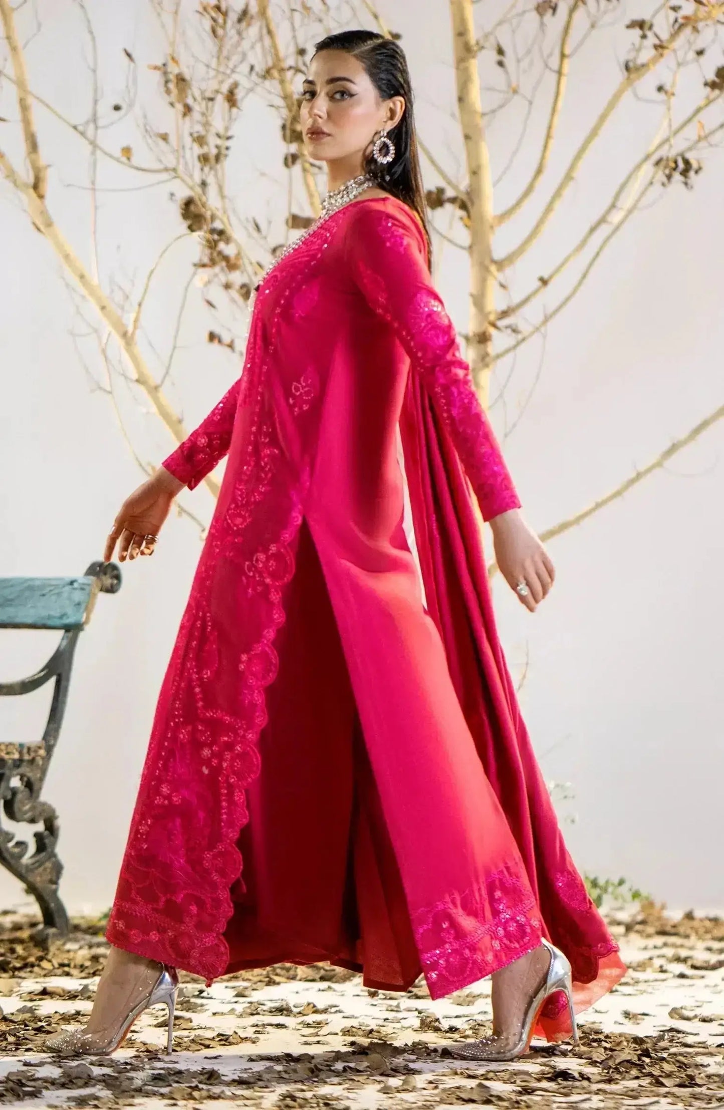 Maryum N Maria | Shehr Bano Winter 23 | HUSNA MW23554 - Pakistani Designer Dress - by Maryum N Maria | Type: Luxury - 100% Original at Saira Sultan