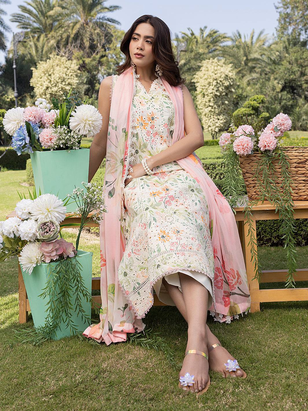 Izel | Oh Spring Lawn 25 | MEADOW - Pakistani Designer Dress - by Izel | Type: Ladies Clothes - 100% Original at Saira Sultan