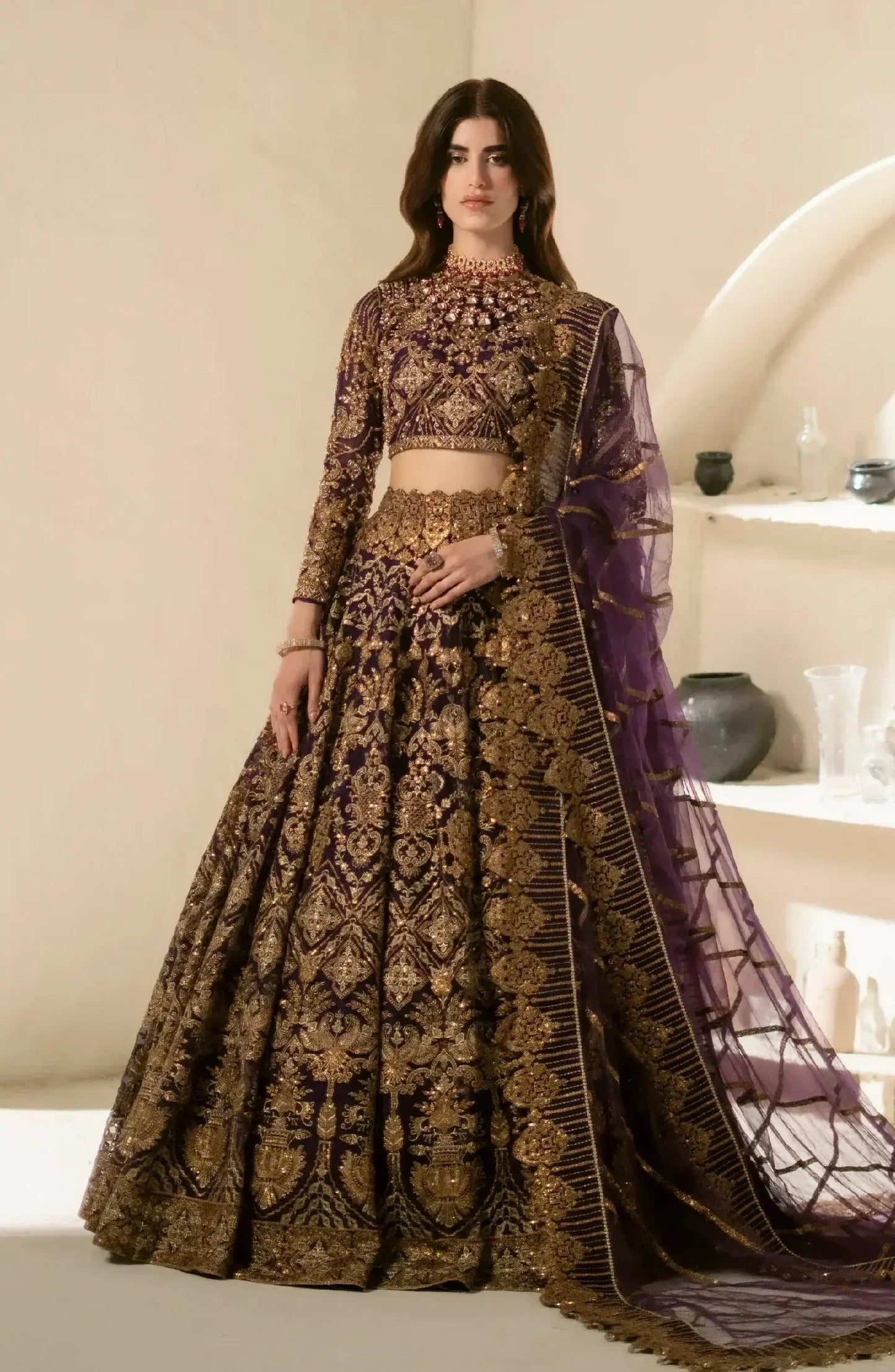 Maryum N Maria | Mehr o Maah Bridals | MW23-538-Nour - Pakistani Designer Dress - by Maryum N Maria | Type: Bridal - 100% Original at Saira Sultan