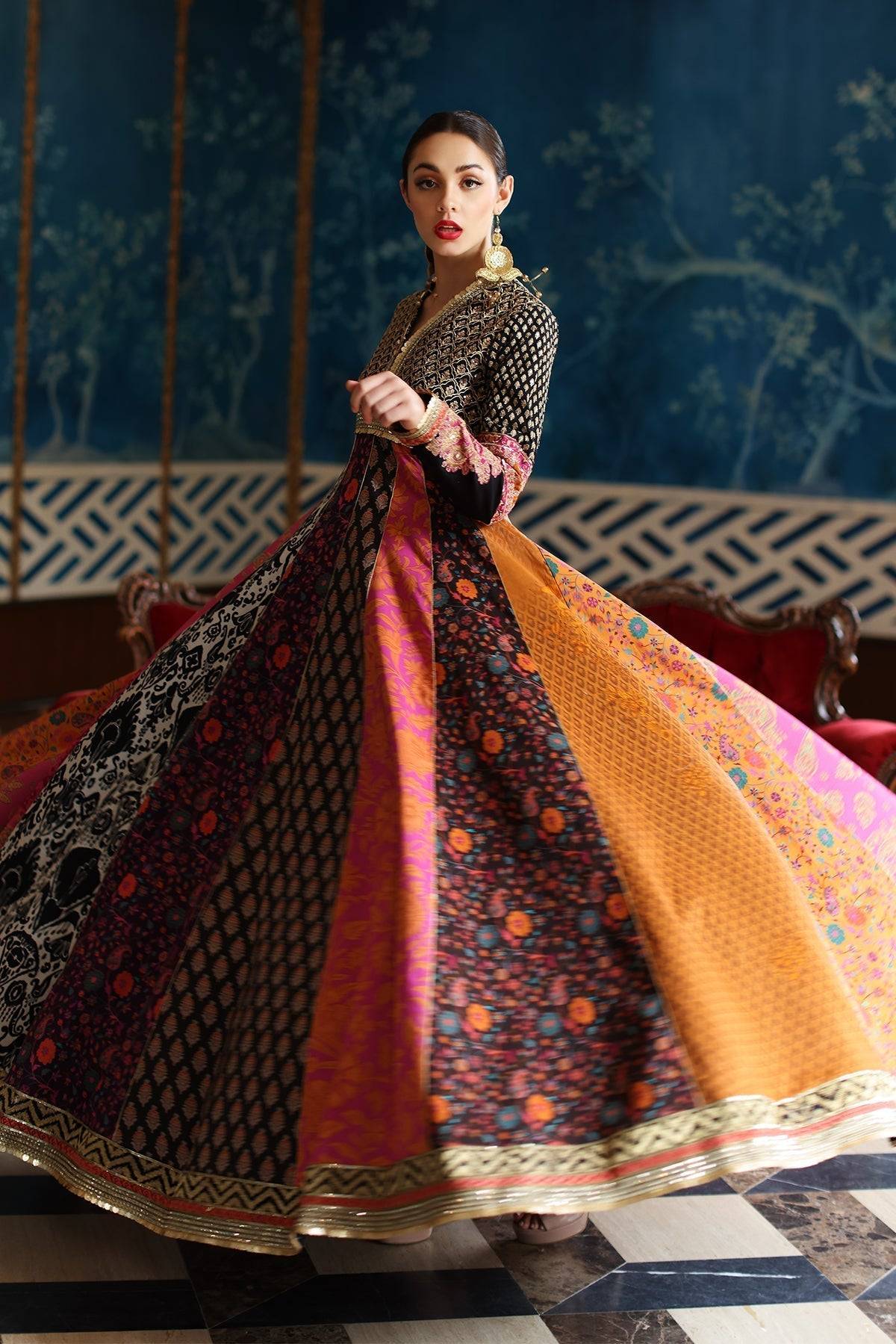 Mina Kashif | Festive Lawn | Misty - Pakistani Designer Dress - by Mina Kashif | Type: Luxury - 100% Original at Saira Sultan