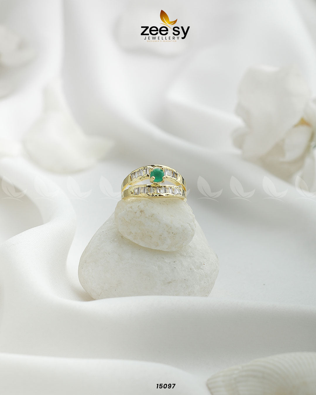 Mirage Ring Golden Green