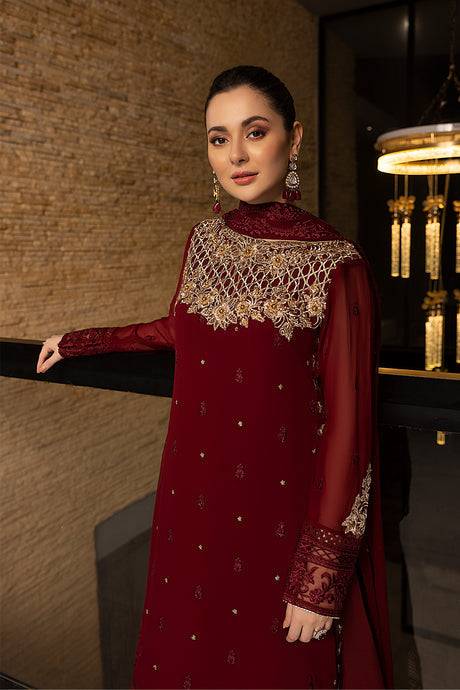 Azure | Embroidered Chiffon Collection | Mookaite - Pakistani Designer Dress - by Sobia Nazir | Type: Luxury - 100% Original at Saira Sultan