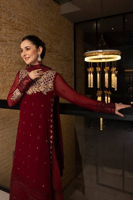 Azure | Embroidered Chiffon Collection | Mookaite - Pakistani Designer Dress - by Sobia Nazir | Type: Luxury - 100% Original at Saira Sultan