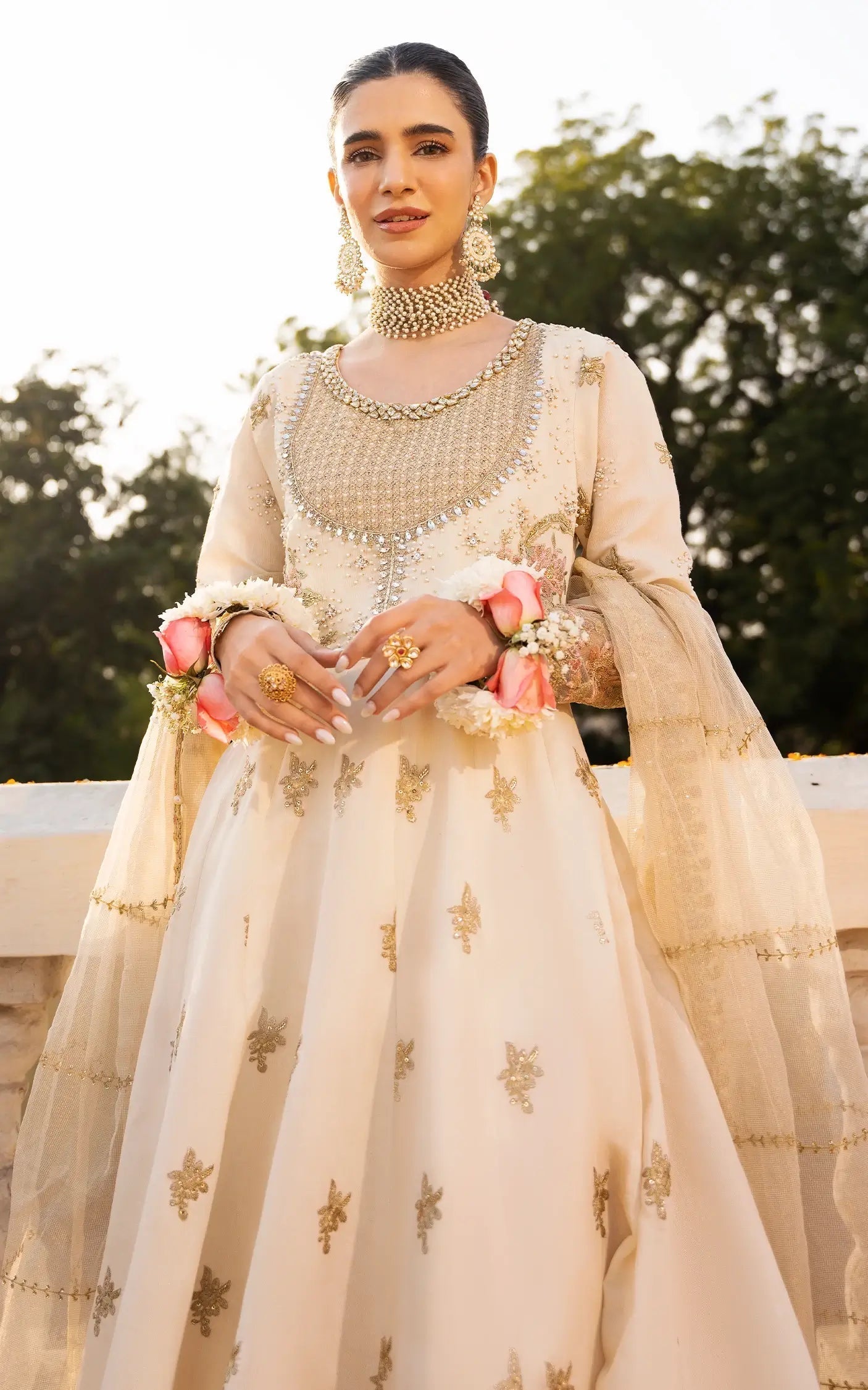Asifa and Nabeel | Sunehri Eid 25 | Motia-(SEF25-08) M Ivory Paper Cotton
