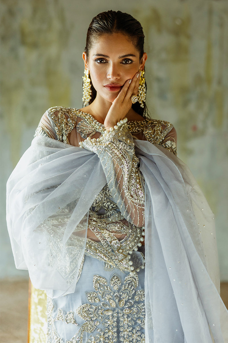 Mushq | Fleur Luxury Formals 24 | Pivoine XL Net Ice Blue