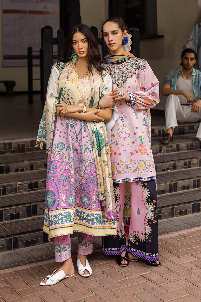 Mushq | La Dolce Hemline Prints 25 | Zoe S Rose Pink Lawn