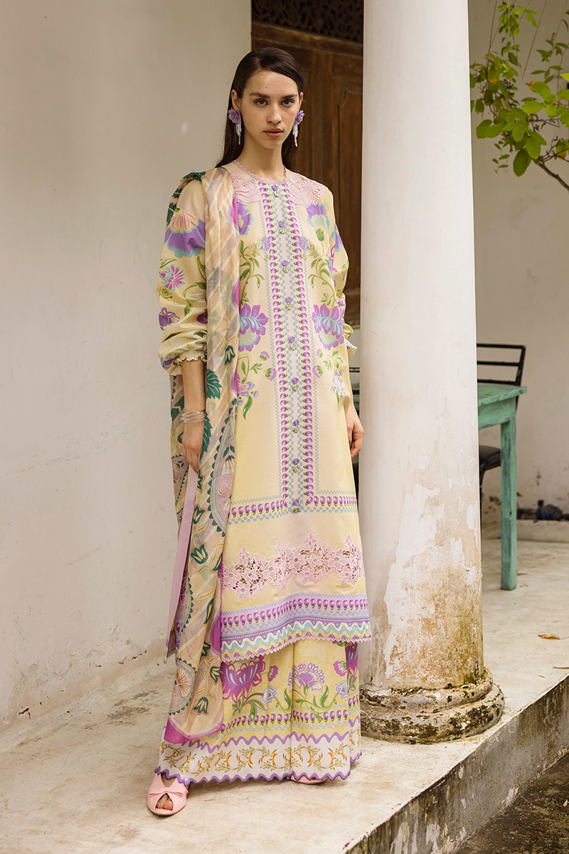 Mushq | La Dolce Hemline Prints 25 | Dulcina S Lemon Yellow Lawn