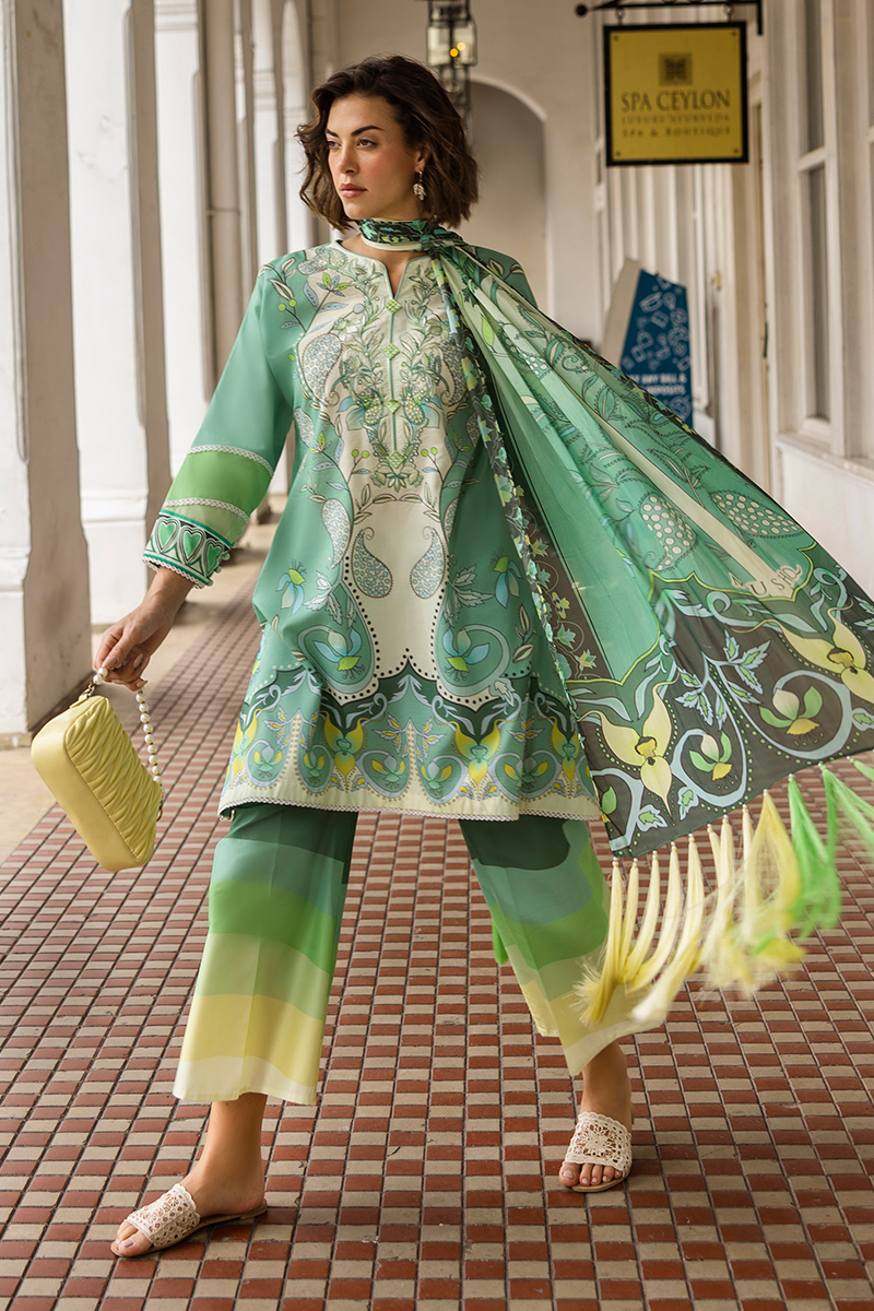 Mushq | La Dolce Hemline Prints 25 | Ariela S IceBery Green Lawn