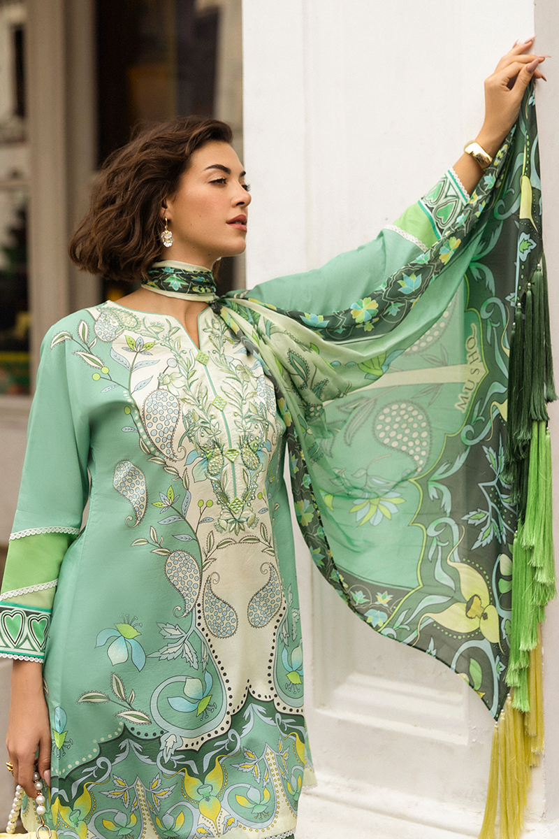 Mushq | La Dolce Hemline Prints 25 | Ariela L IceBery Green Lawn