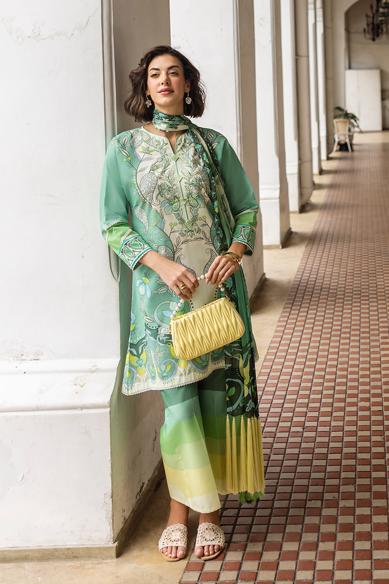 Mushq | La Dolce Hemline Prints 25 | Ariela XL IceBery Green Lawn