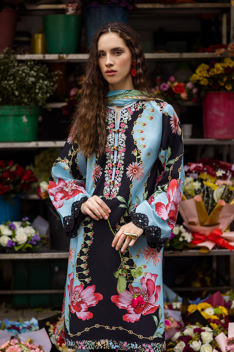 Mushq | La Dolce Hemline Prints 25 | Renata M Blue Lawn