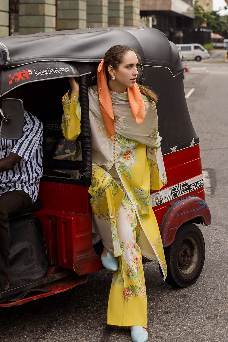 Mushq | La Dolce Hemline Prints 25 | Corina S Ivory Lawn