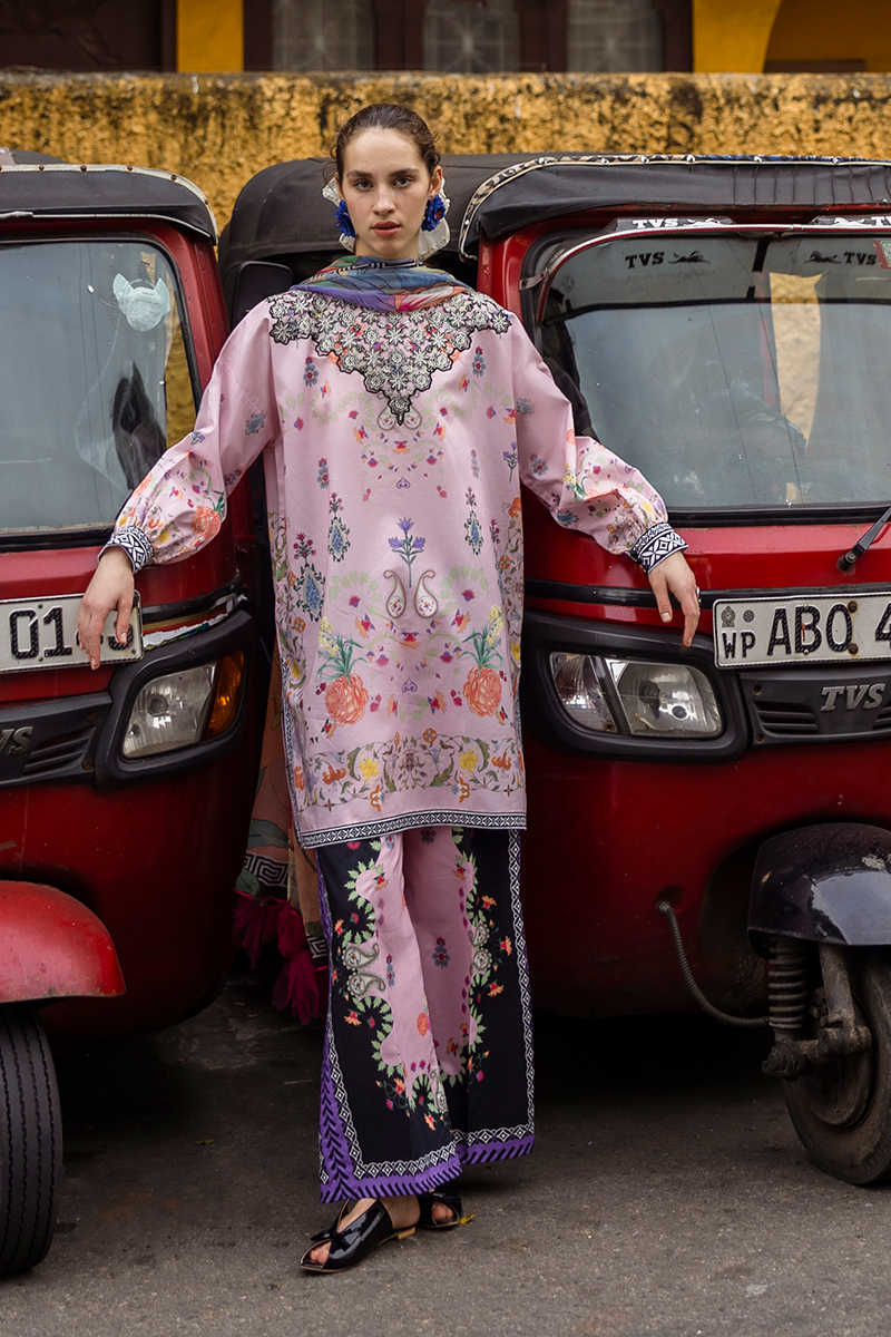 Mushq | La Dolce Hemline Prints 25 | Zoe M Rose Pink Lawn