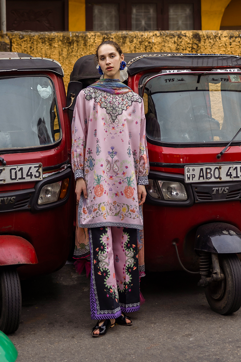 Mushq | La Dolce Hemline Prints 25 | Zoe L Rose Pink Lawn