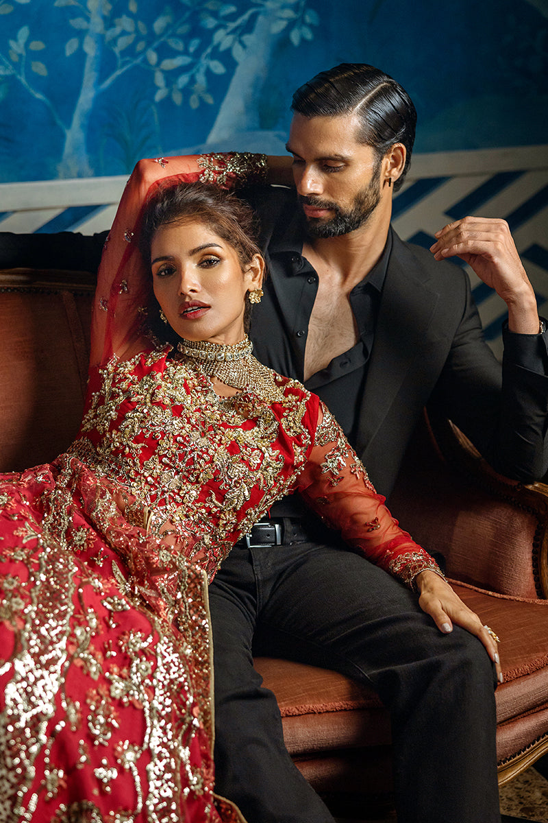 Mushq | Stardust Wedding Collection 24 | Red Carpet - Pakistani Designer Dress - by Mushq | Type: Ladies Clothes - 100% Original at Saira Sultan