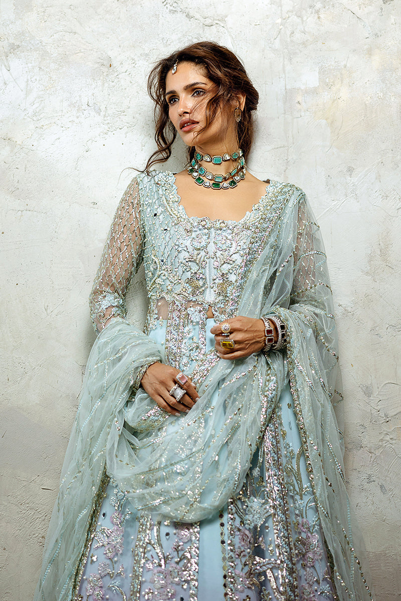 Mushq | Stardust Wedding Collection 24 | Silver Screen - Pakistani Designer Dress - by Mushq | Type: Ladies Clothes - 100% Original at Saira Sultan