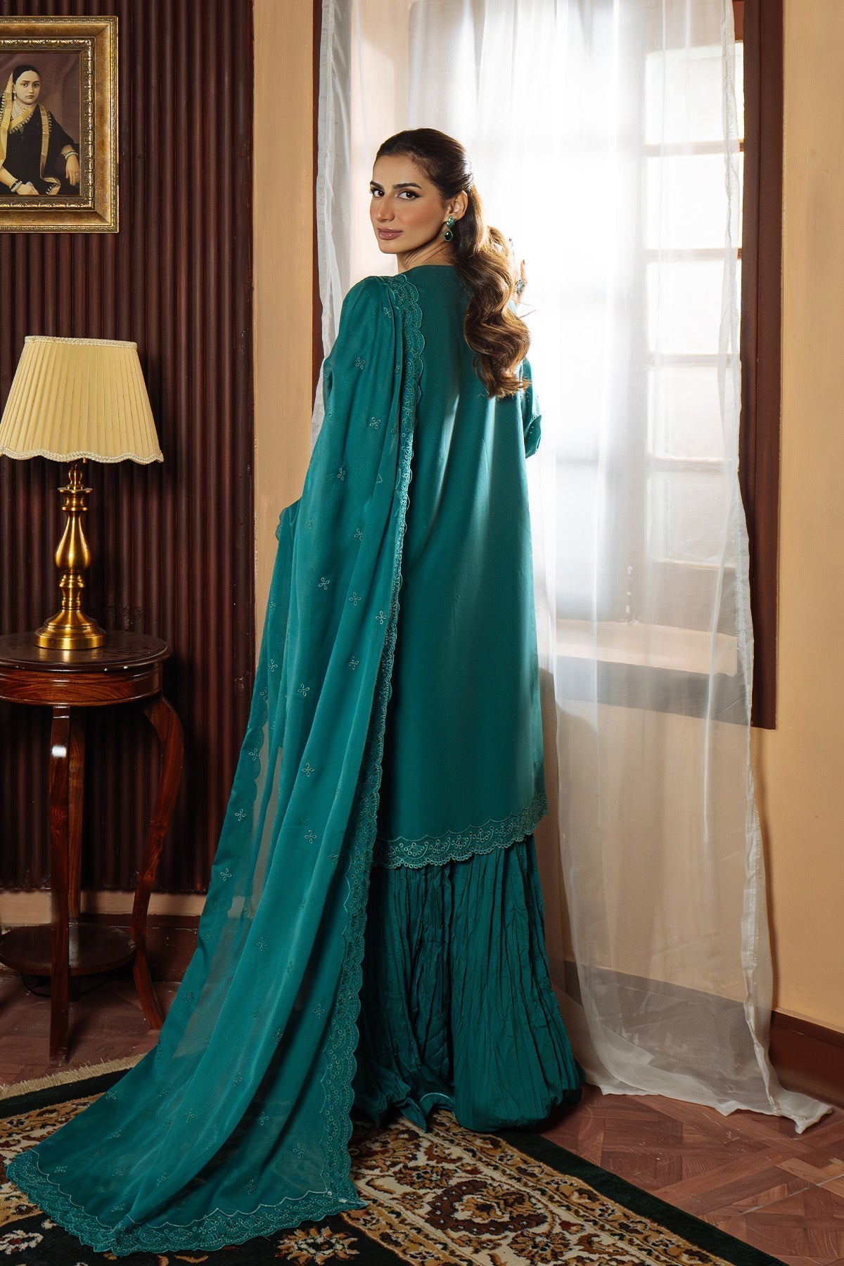 Sahar | Festive Edit Ready to Wear | Regal Reverie - RTW M Teal Lawn