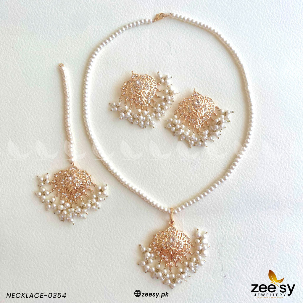 Necklace-0354 White