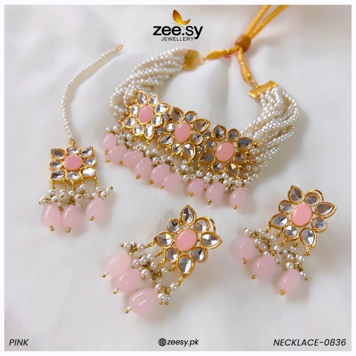 Necklace-0836 Pink