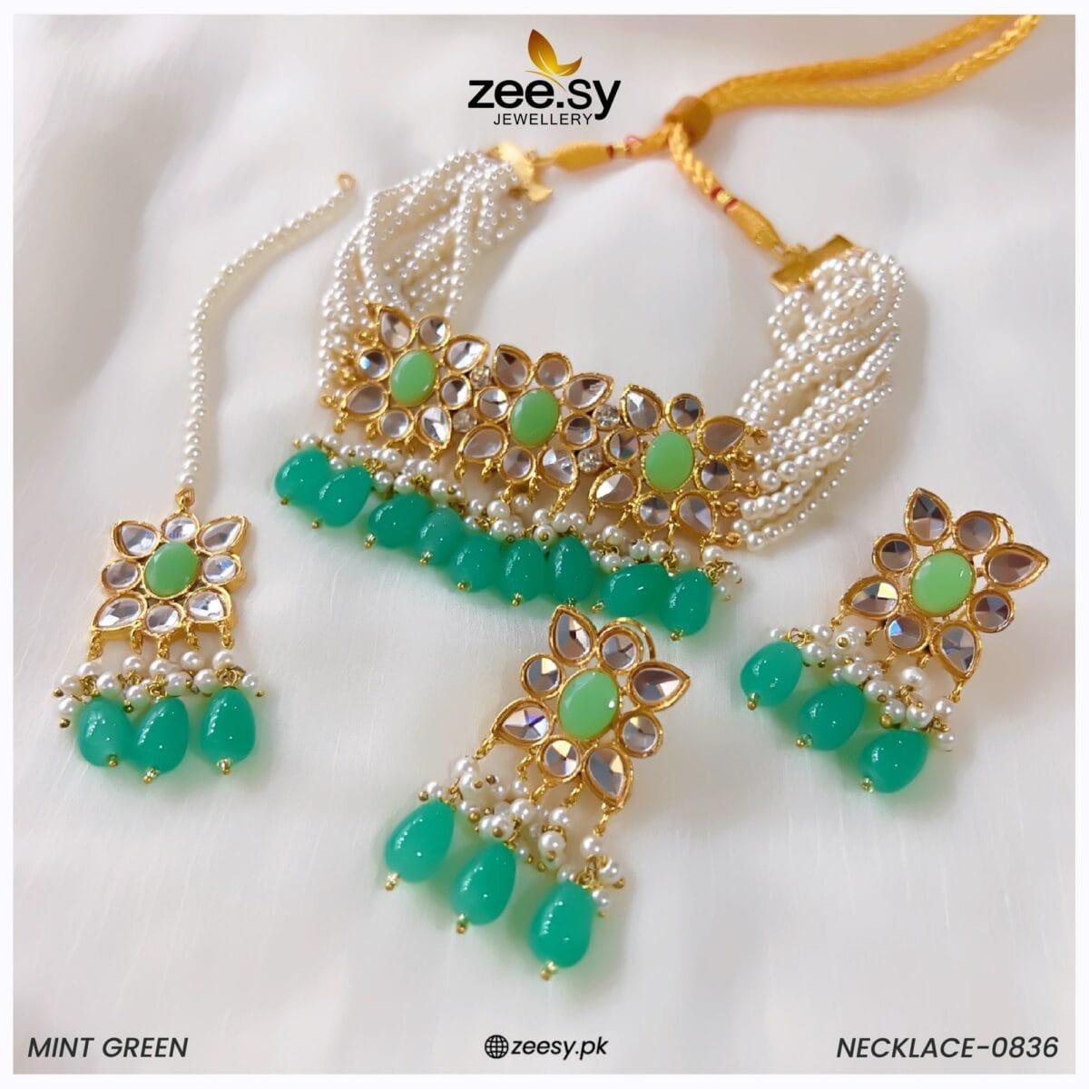 Necklace-0836 Mint Green