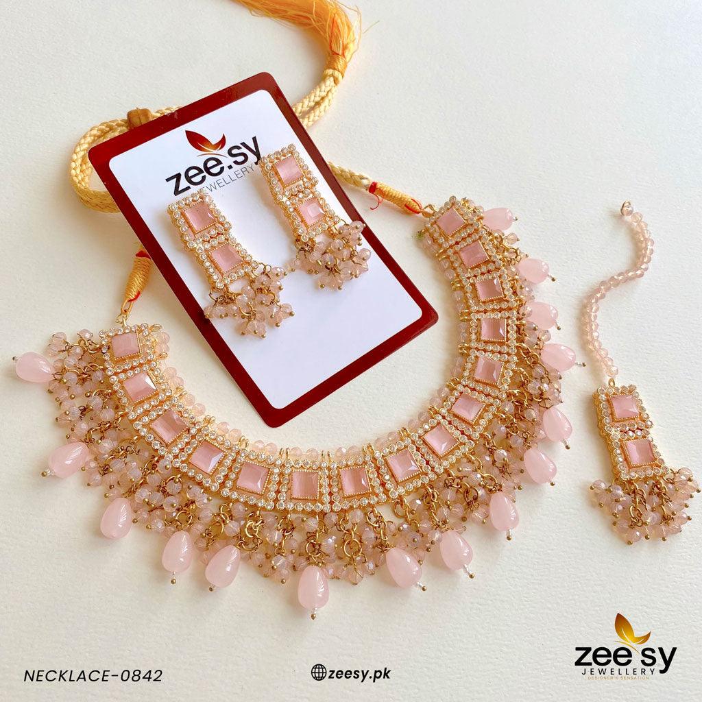 Necklace-0842 Pink