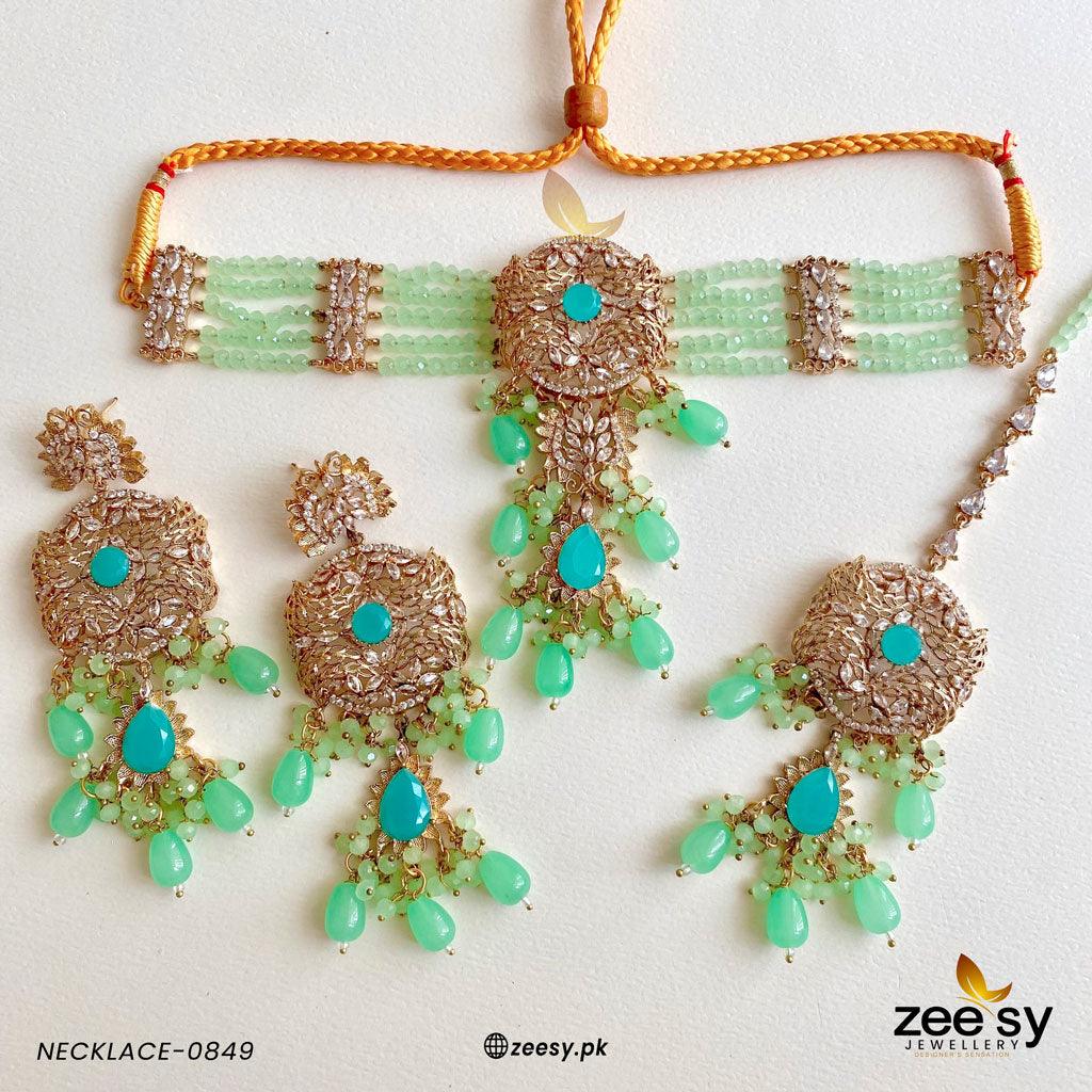 Necklace-0849 Mint Green