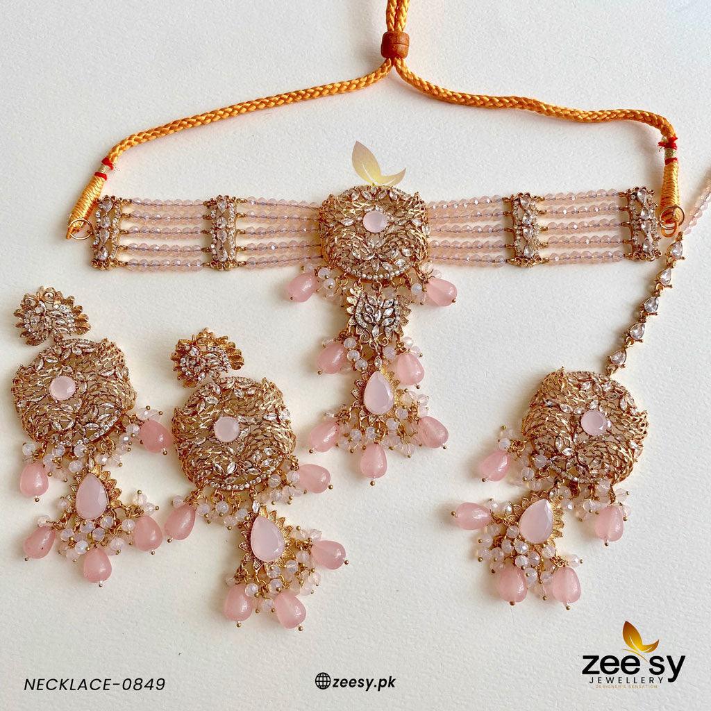 Necklace-0849 Mint Pink