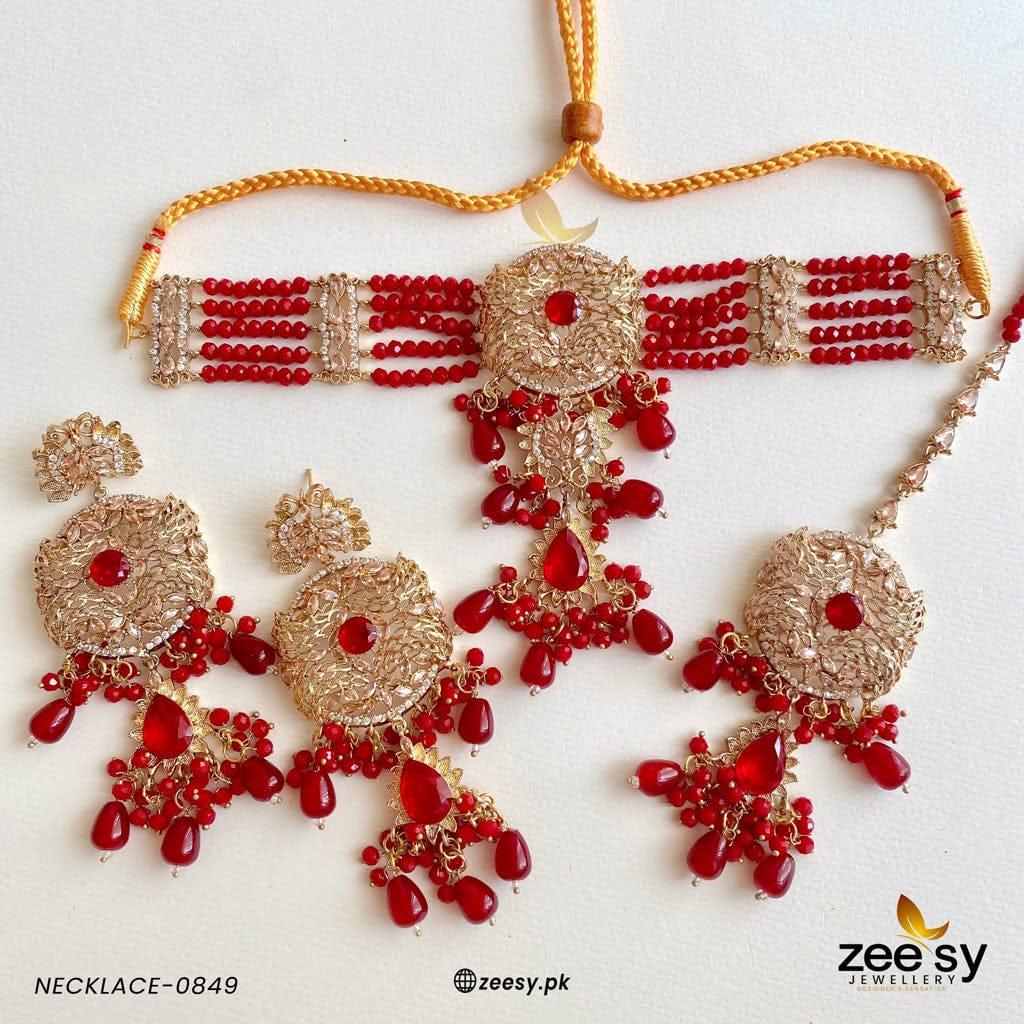 Necklace-0849 Red
