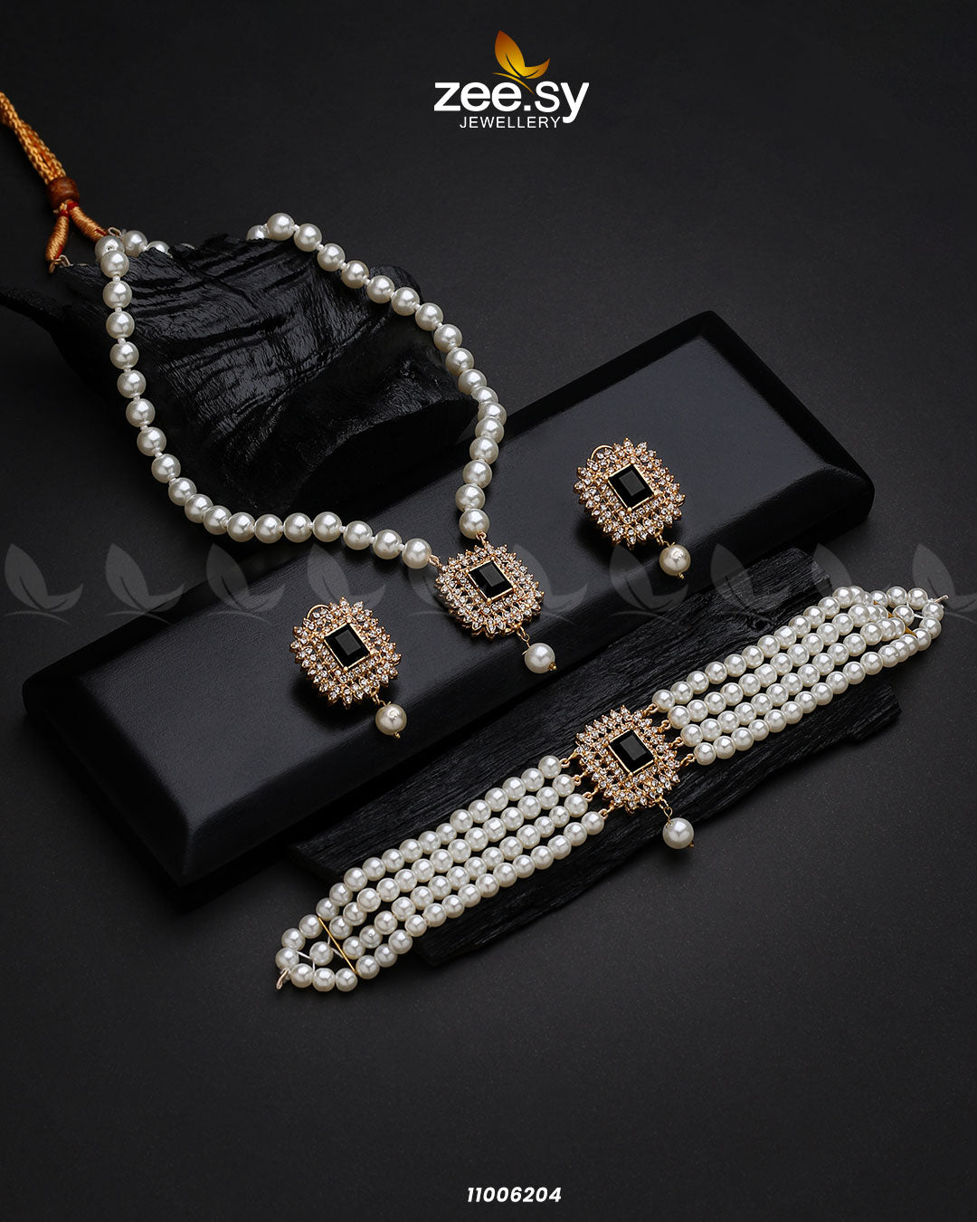 Mala Necklace-0850 Black