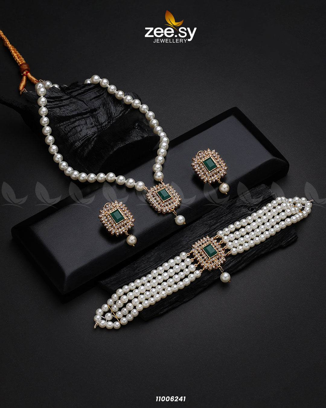 Mala Necklace-0850 Green