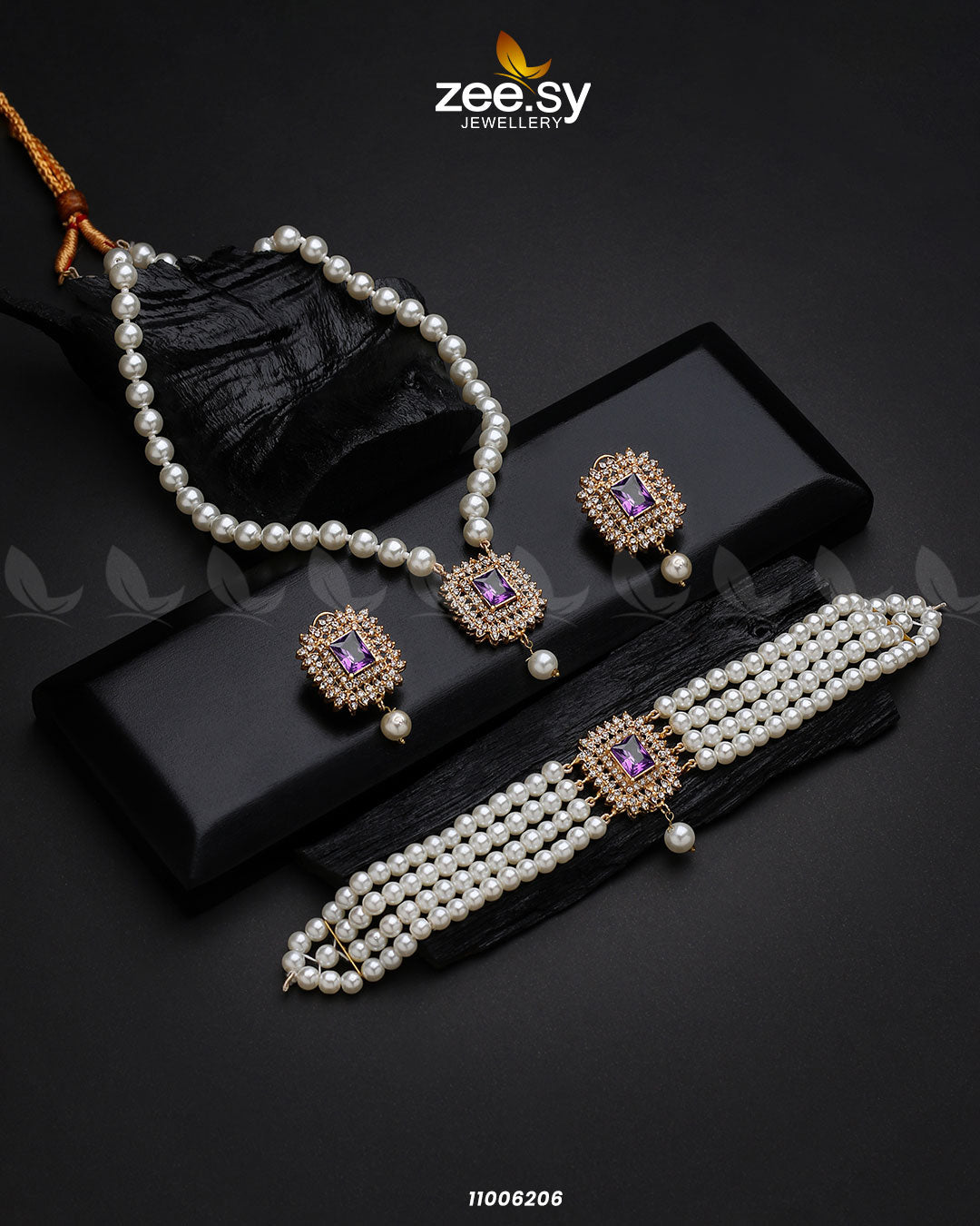 Mala Necklace-0850 Purple