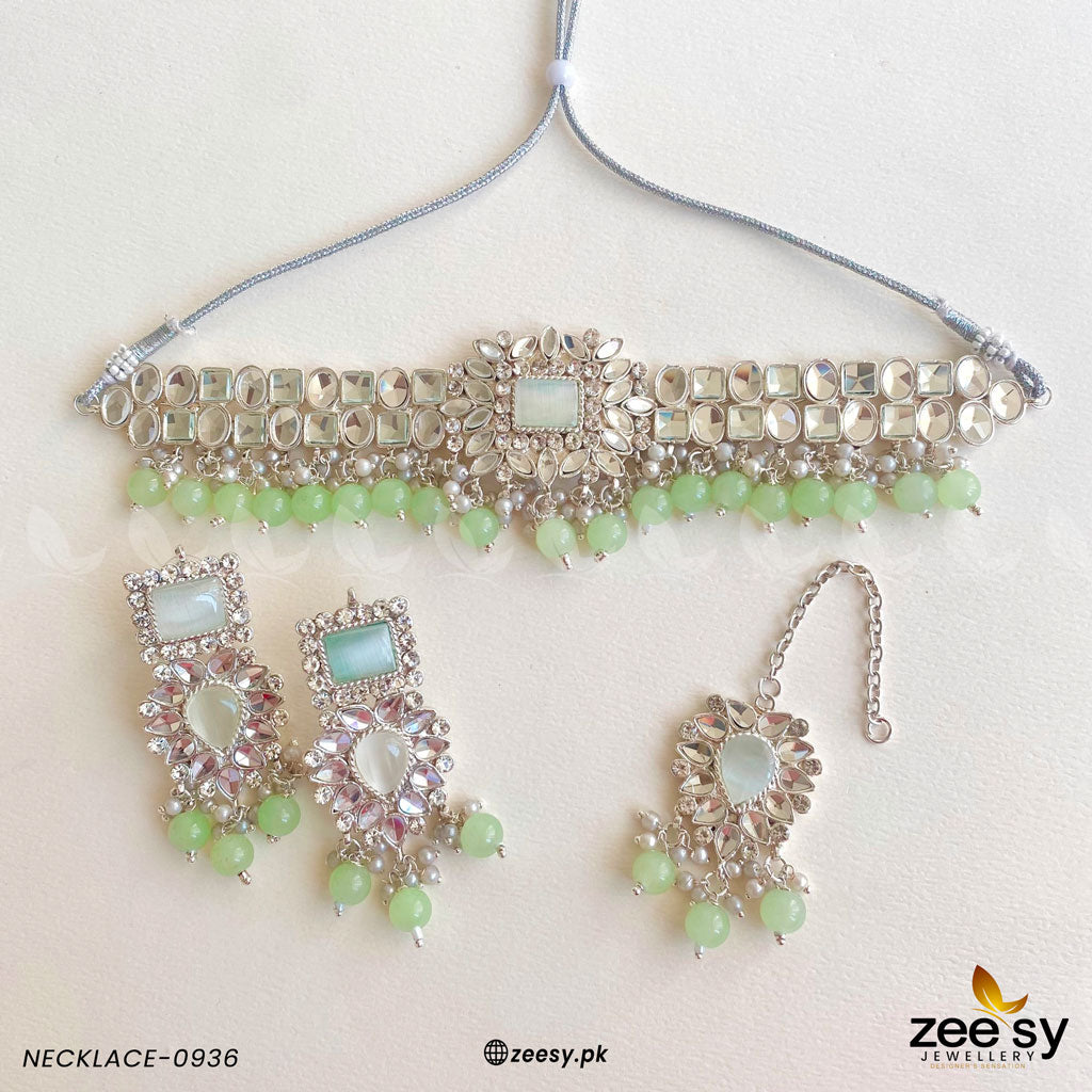 Necklace-0936 Pista Green